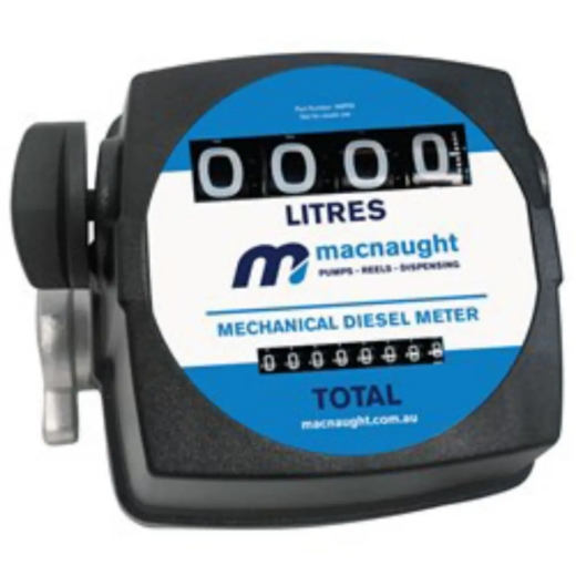 Picture of Fuel Meter, Diesel/Kerosene/Light Oils, Mechanical, 1" BSP, Flow range: 20 – 120LPM, Maximum working pressure 50psi (3.5bar), 4-digit resettable total