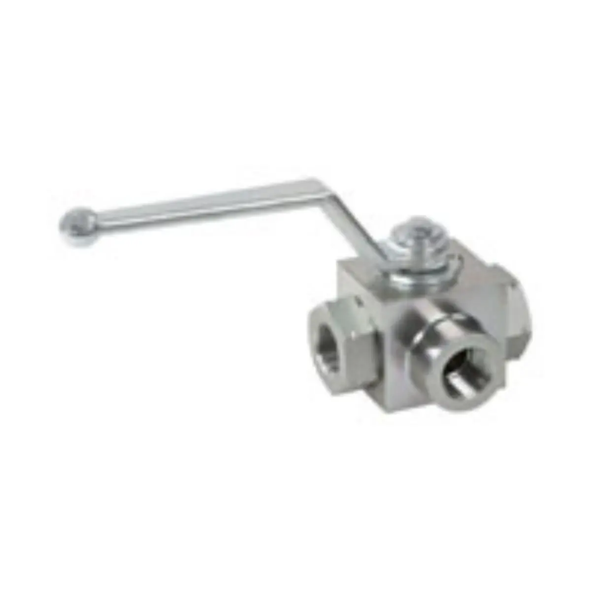 Picture of Ball Valve, 3 Way L Port, 315 Bar, 3/4" BSPP, c/w Mounting Holes