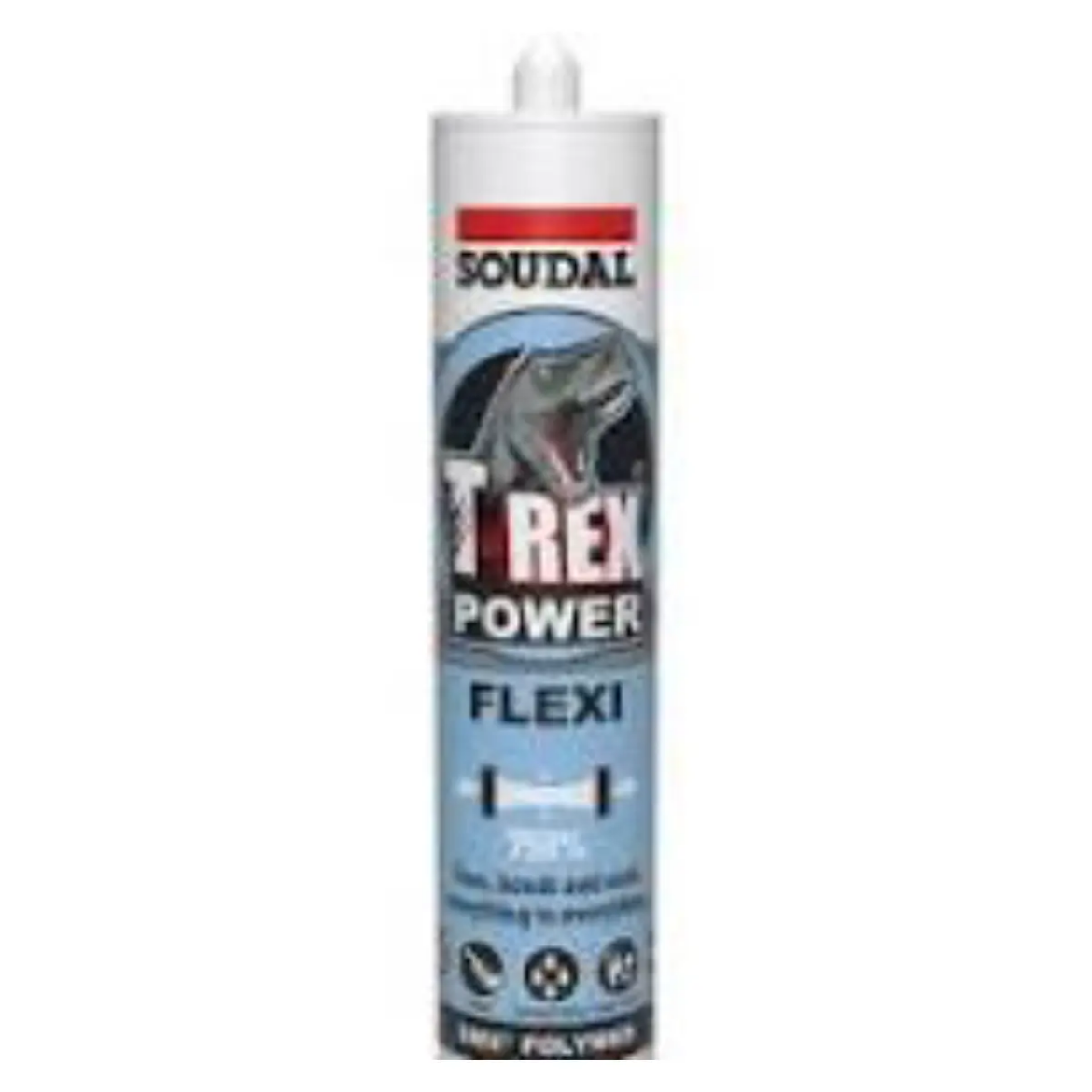 Picture of T-Rex Power Flexi, Steel Grey, 290ml, Flexible adhesive and sealant for bonding, sealing and filling applications