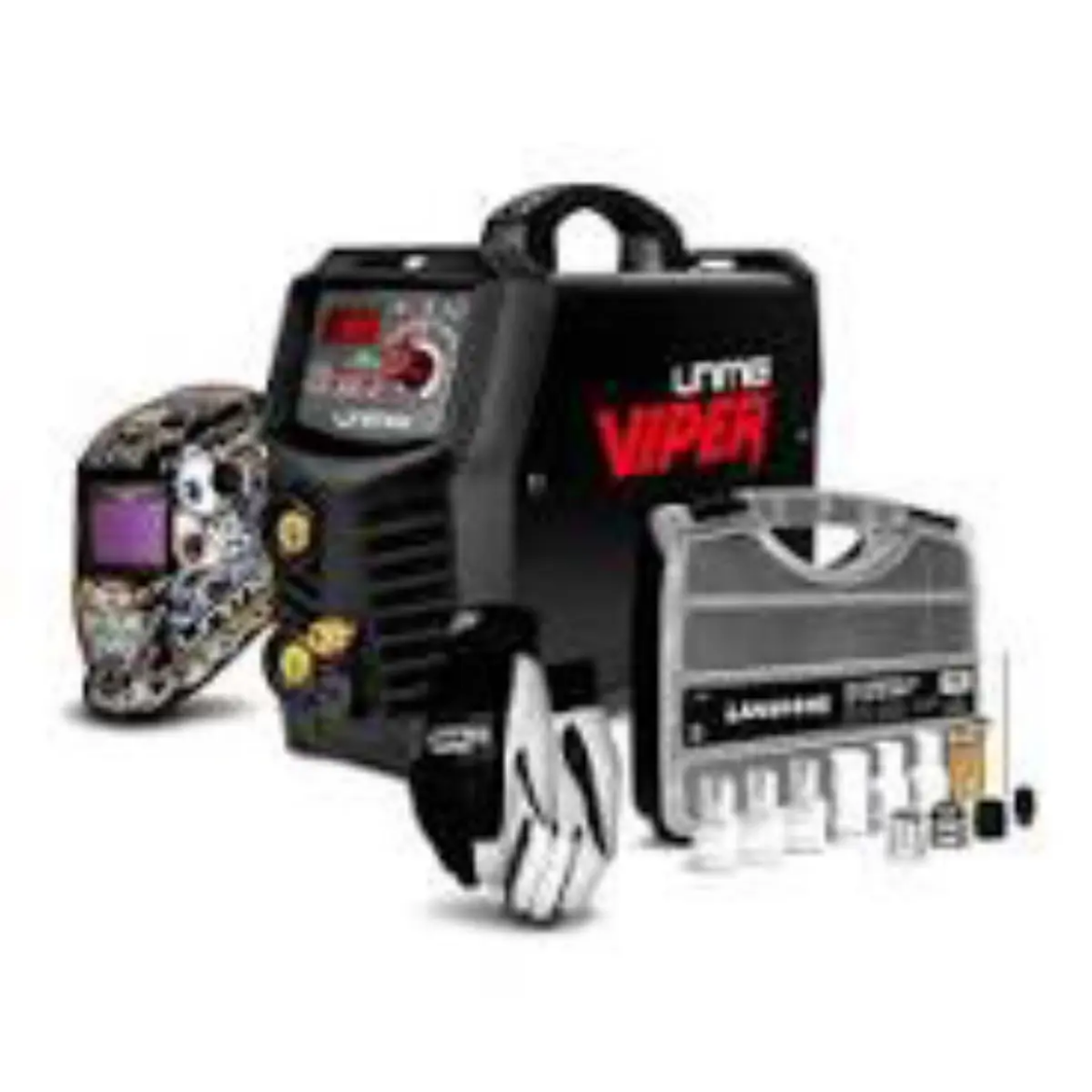 Picture of VIPER 180 AC/DC MK II TIG/STICK WELDER, 10AMP, BUNDLE:
* Viper 180 AC/DC MK II Tig/Stick Welder (U12001K)
* Core Series Welding Helmet - Revenant
* ROGUE TIG Welding Gloves
* T2 Consumable Starter Kit
