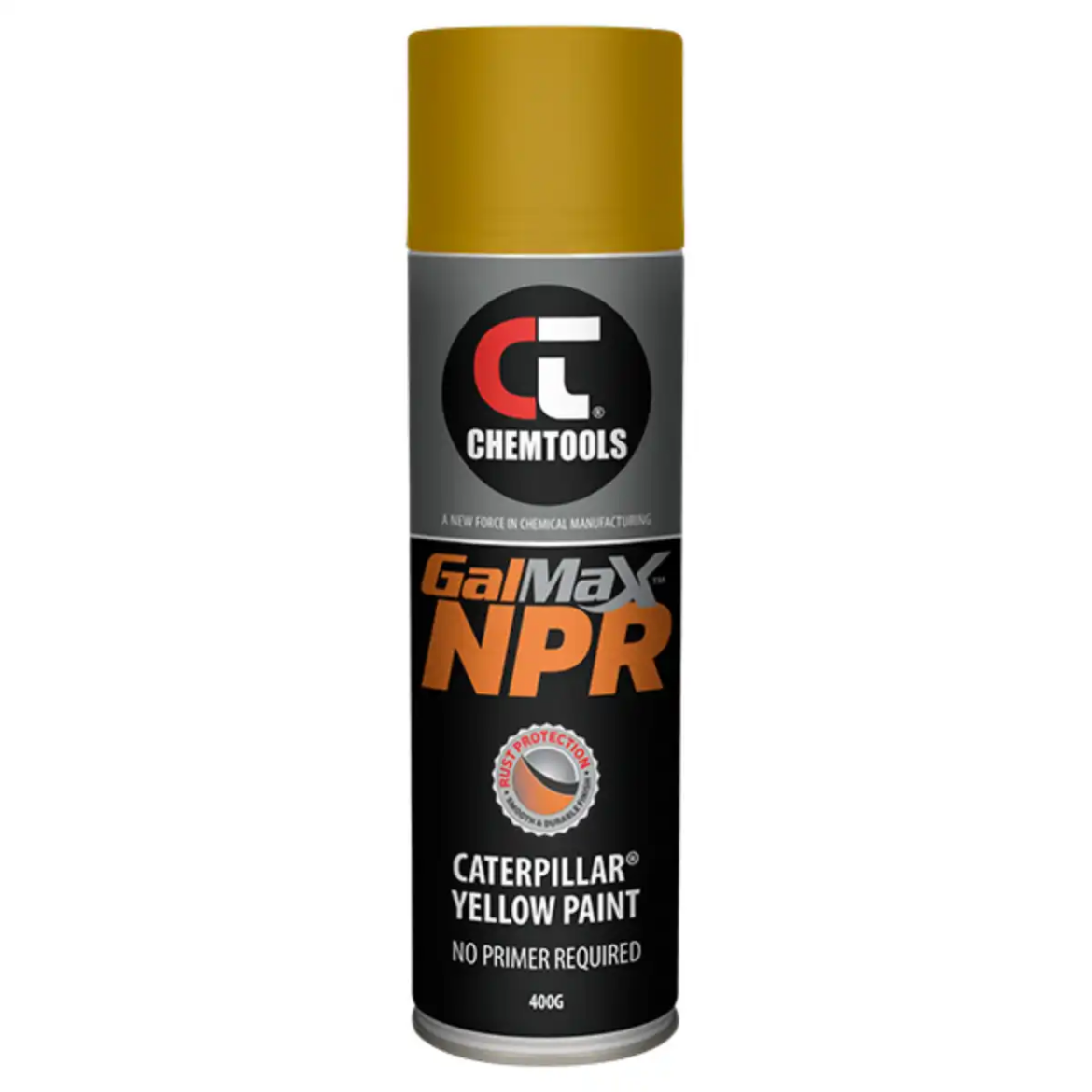 Picture of GalMax NPR Caterpillar Yellow Galvanising Paint 400g Aerosol