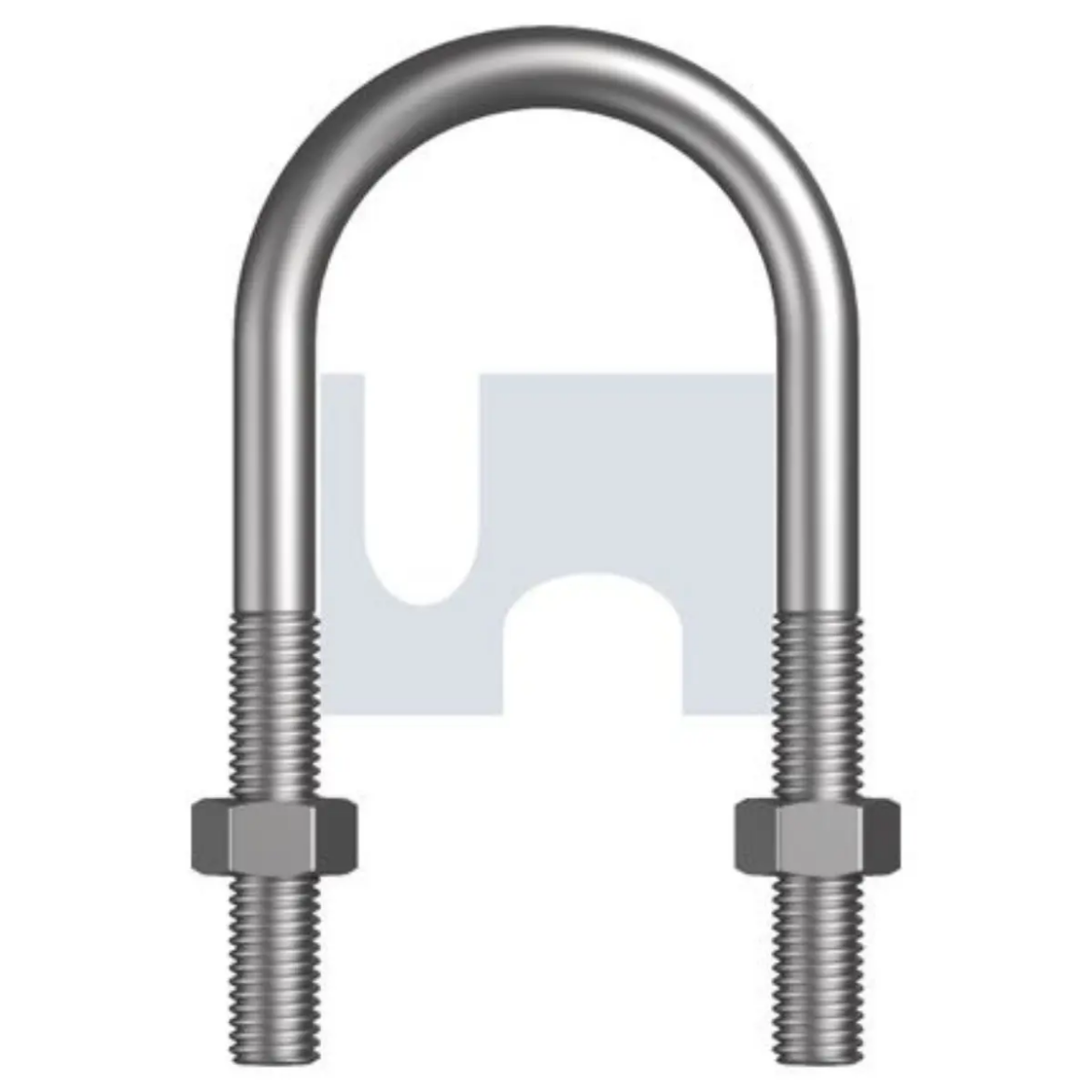 Picture of U-Bolt, 150NB, M12 x 220mm x 168mm ID, HDG