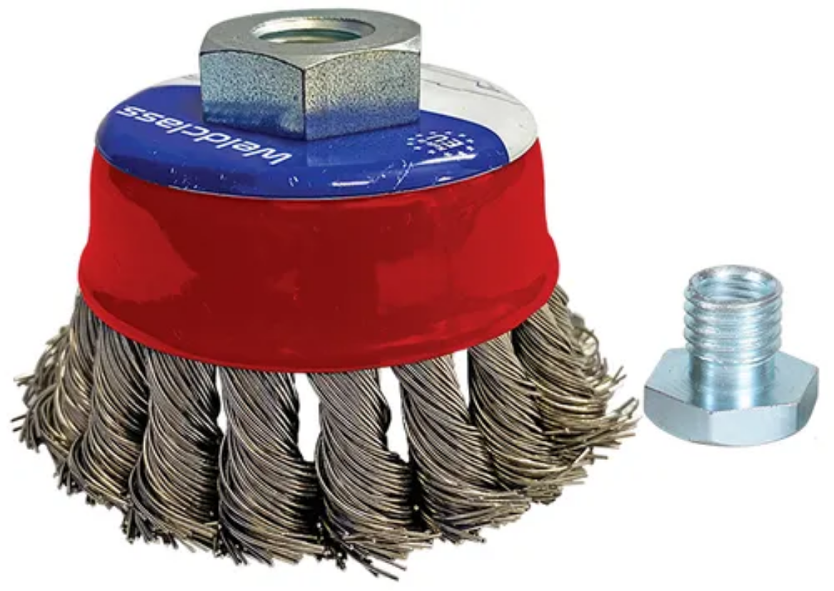 Picture of Cup Brush, Twist Knot, 75mm M14x2/M10x1.5 Mild-Steel, Max 14,000 RPM