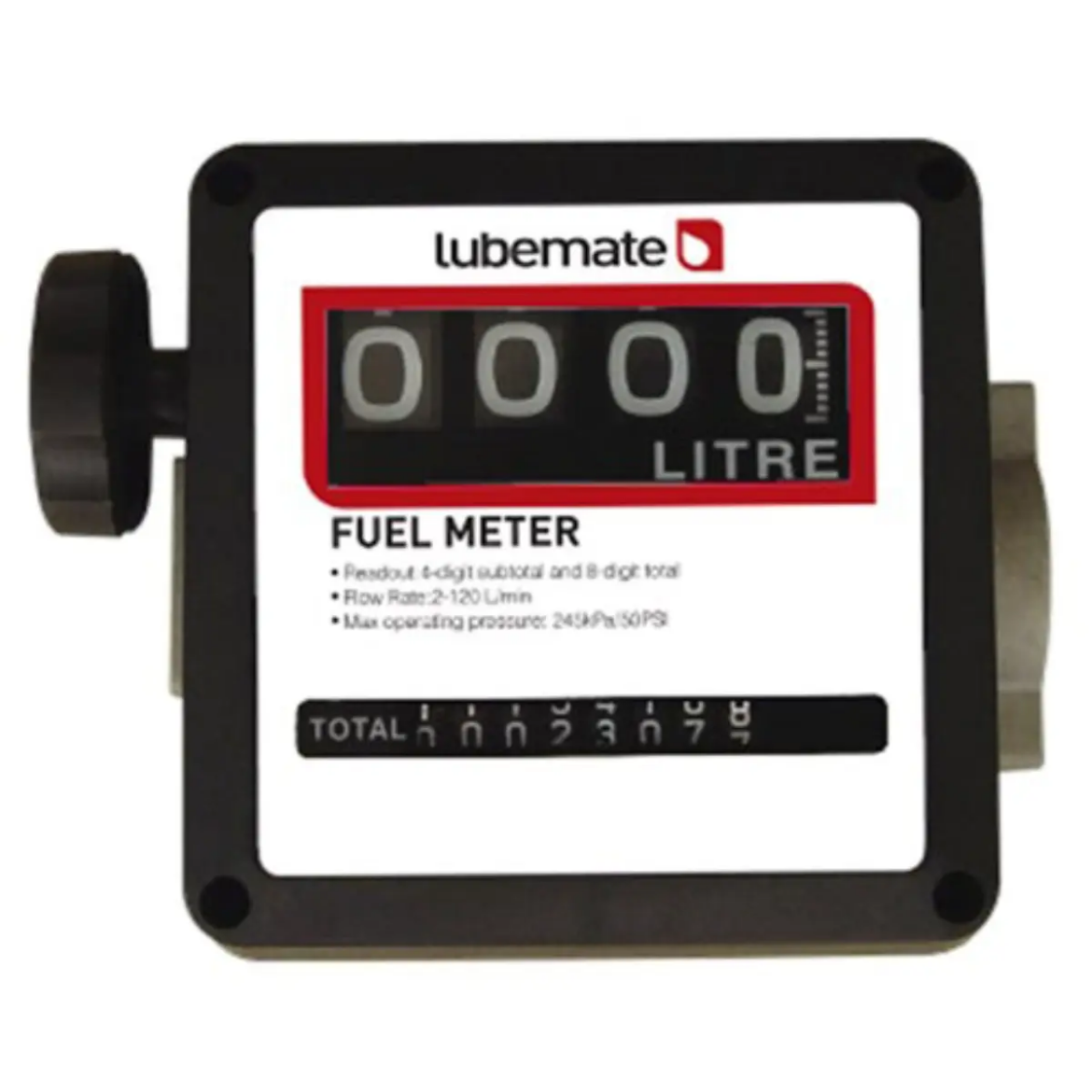Picture of Fuel Meter, Diesel, Mechanical, 1" BSP, Flow range: 20–120LPM, Maxi operating pressure: 49psi (3.5bar)
