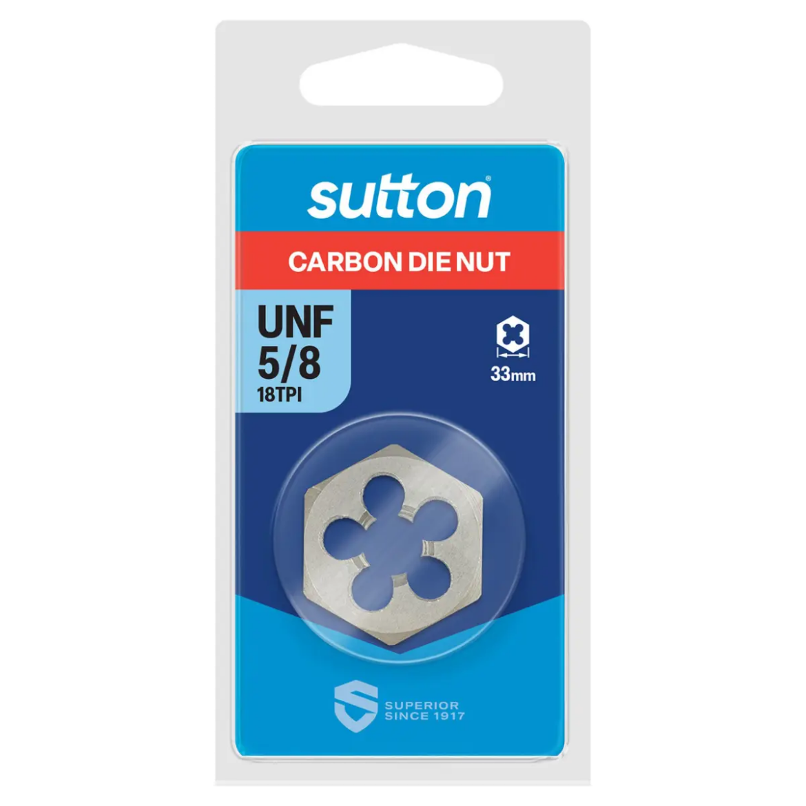 Picture of Die Nut, UNF, 5/8" x 18 TPI, Hex