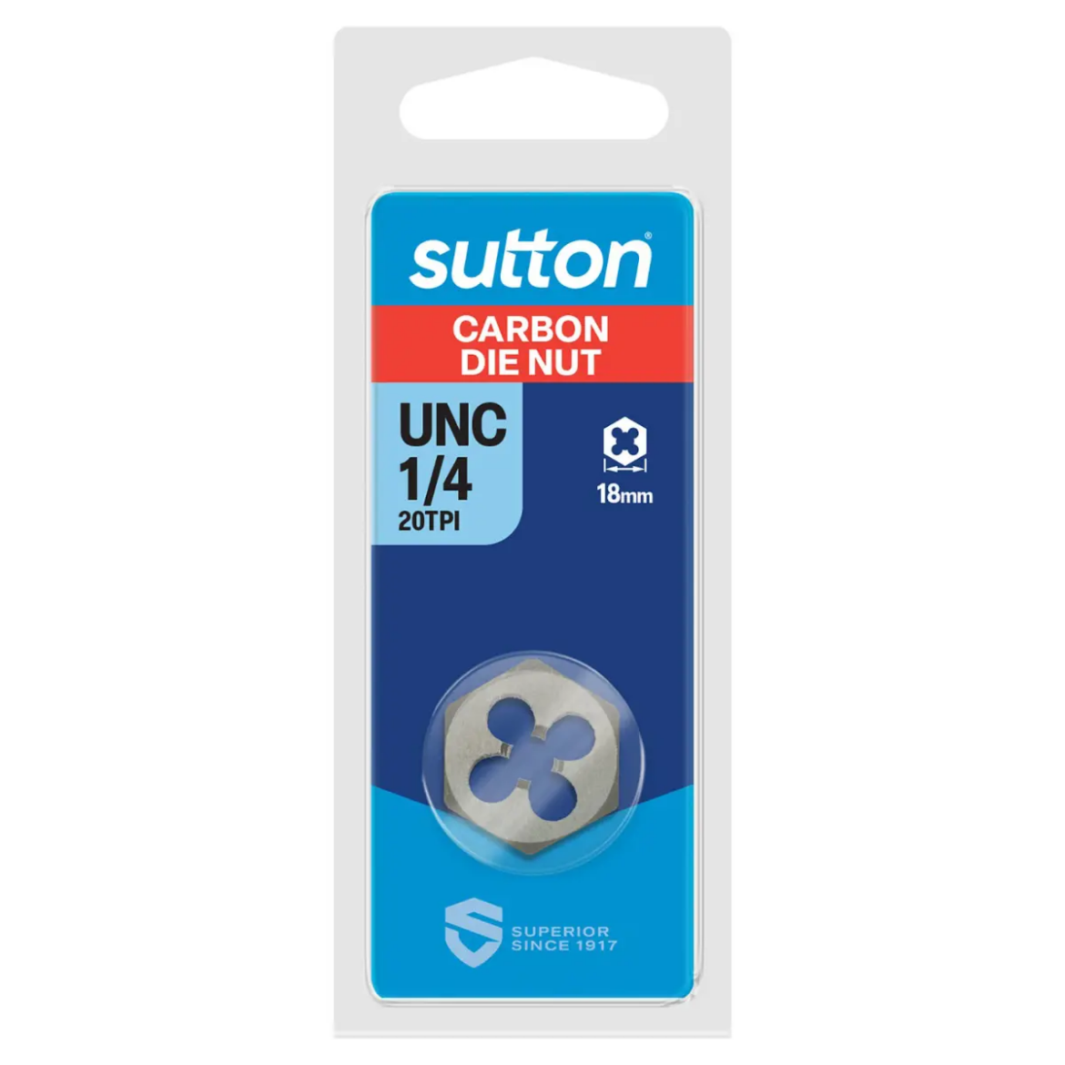 Picture of Die Nut, UNC, 1/4" x 20 TPI, Hex