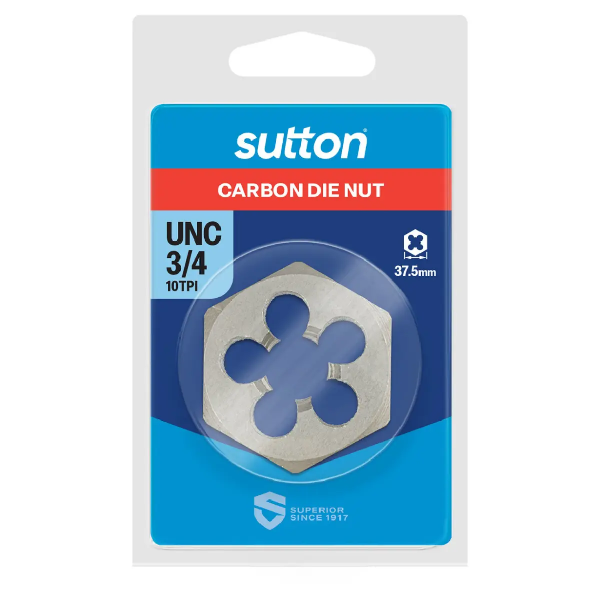 Picture of Die Nut, UNC, 3/4" x 10 TPI, Hex