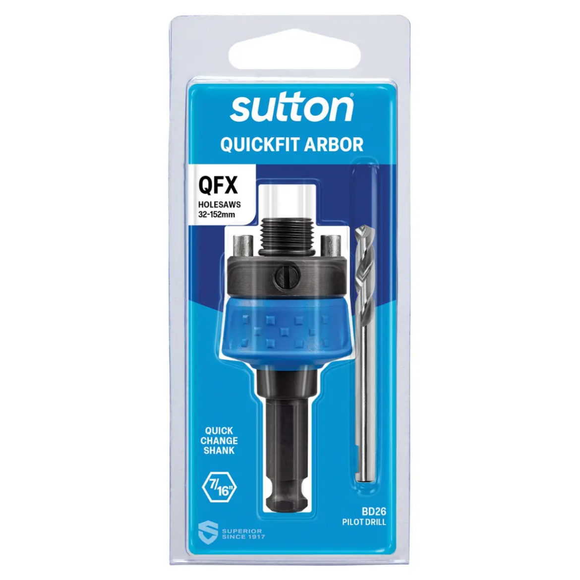 Picture of Arbor, Hole Saw, Quick Fit, suit 32-152mm
