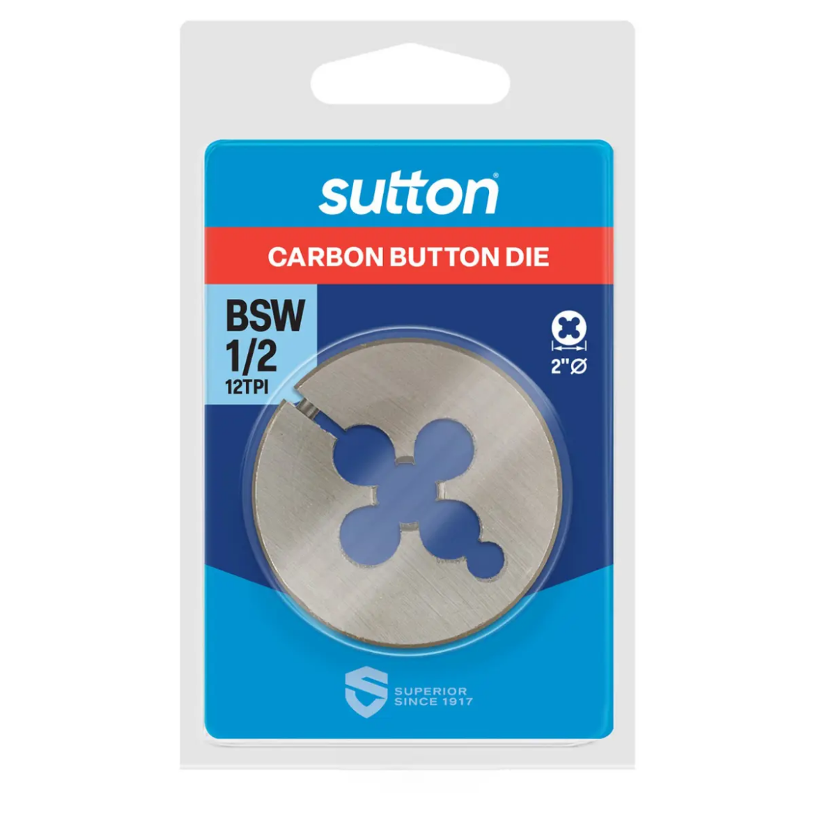 Picture of Button Die, BSW, 1/2" x 12 TPI, 2"OD, CAS