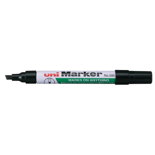 Picture of Uniball 580BL Permanent Marker Chisel Tip - Blue