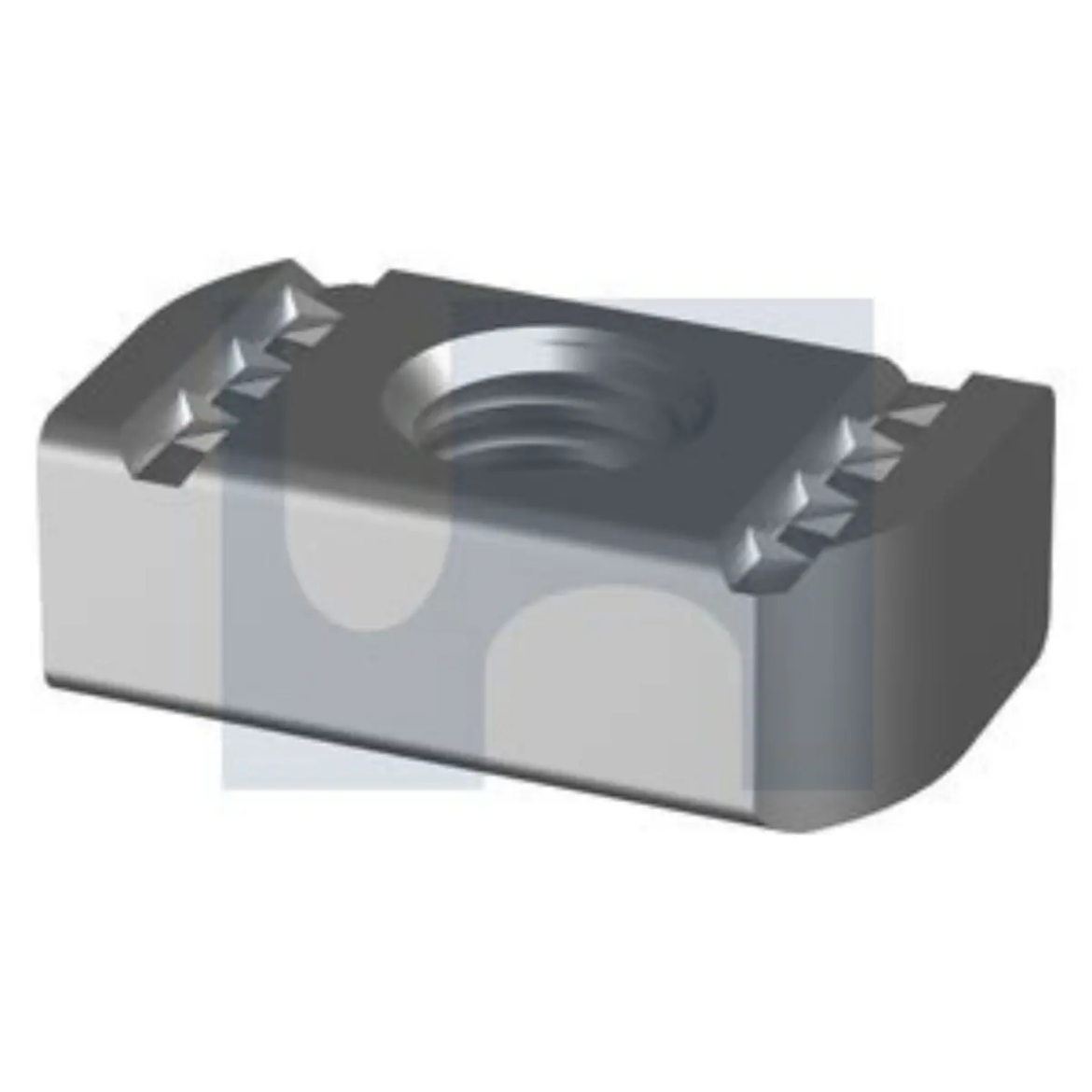 Picture of ZINC STRUT NUT NO SPRING: M6 (SIMILAR TO UNISTRUT/CHANNEL NUT)