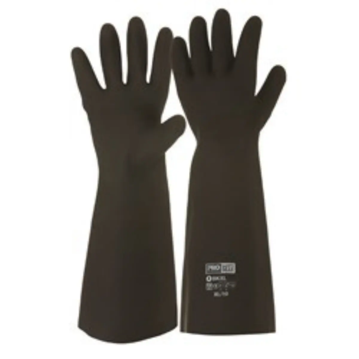 Picture of 45CM BLACK KNIGHT RUBBER GLOVES SIZE 10