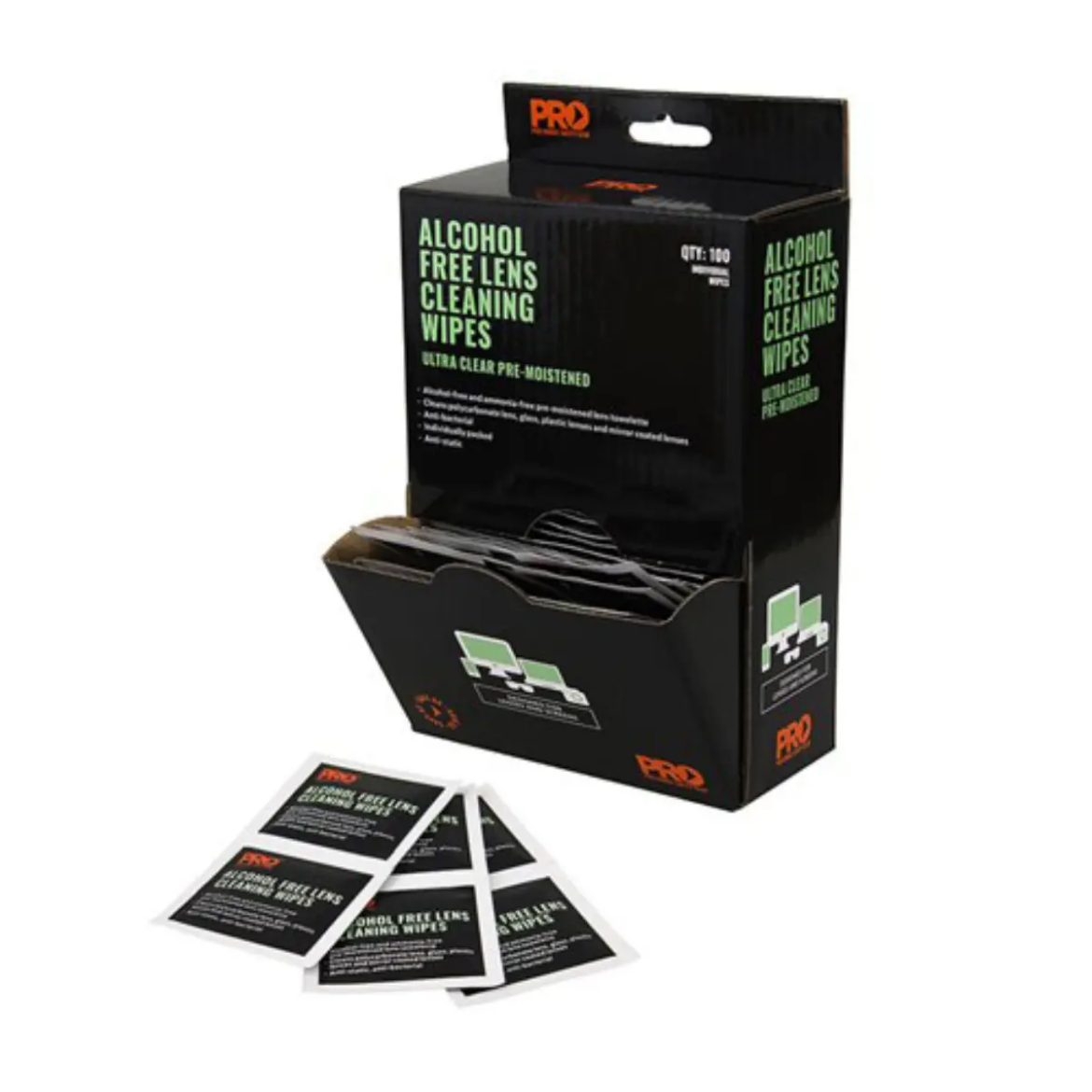 Picture of LENS CLEANING WIPE - ALCOHOL FREE