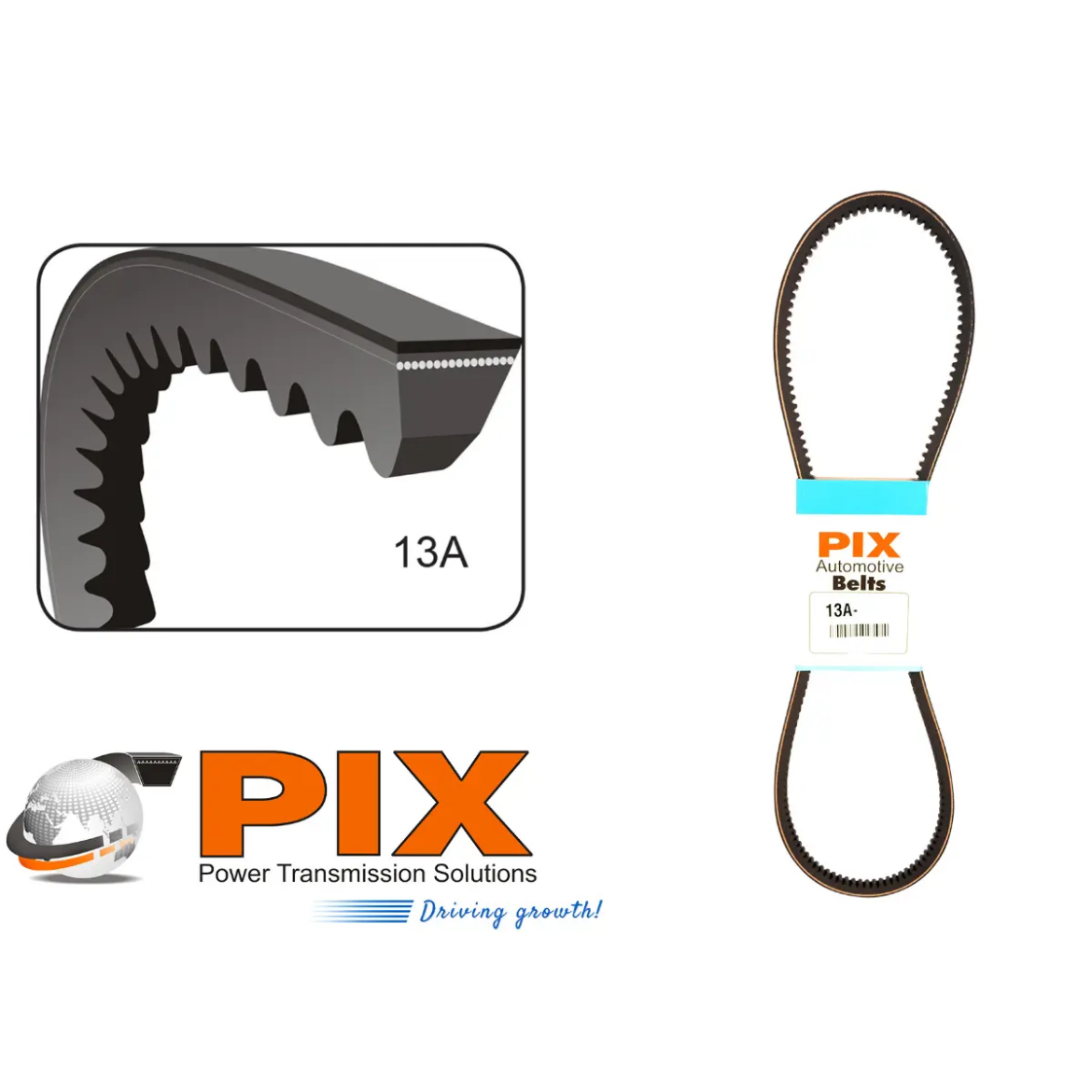 Picture of Automotive Belt Cogged PIX 13A Section 1120mm Effective Length
