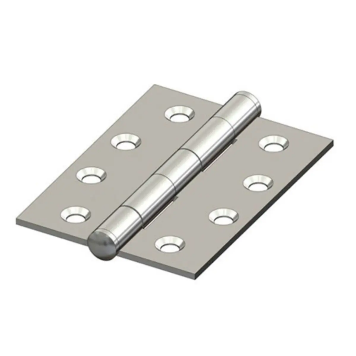 Picture of BUTT Hinge, Fixed Pin, Zinc plated, Height 70mm, open width 50mm
