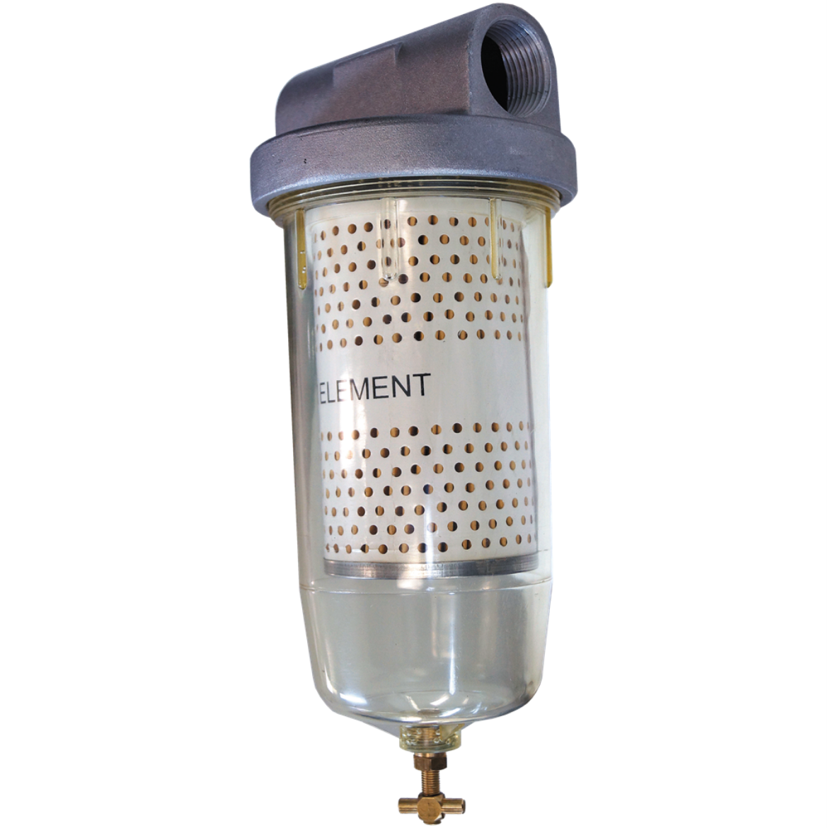 Picture of Fuel Filter Assy, Clear Bowl, Filter Head 1"BSP, suitable for Diesel, Kerosene and ULP