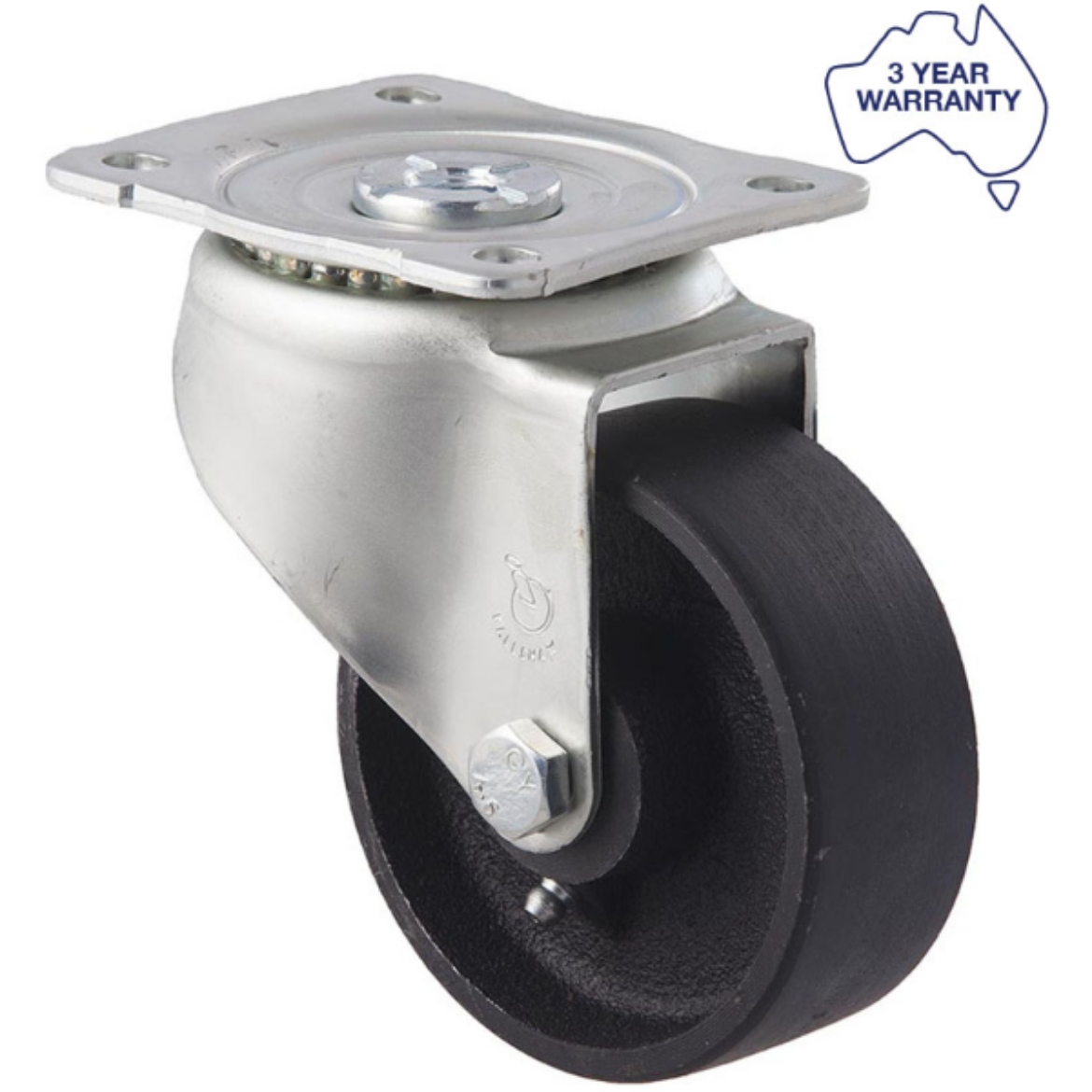 Picture of Castor, 100mm x 38mm Cast Iron Wheel, Swivel, 230kg rated