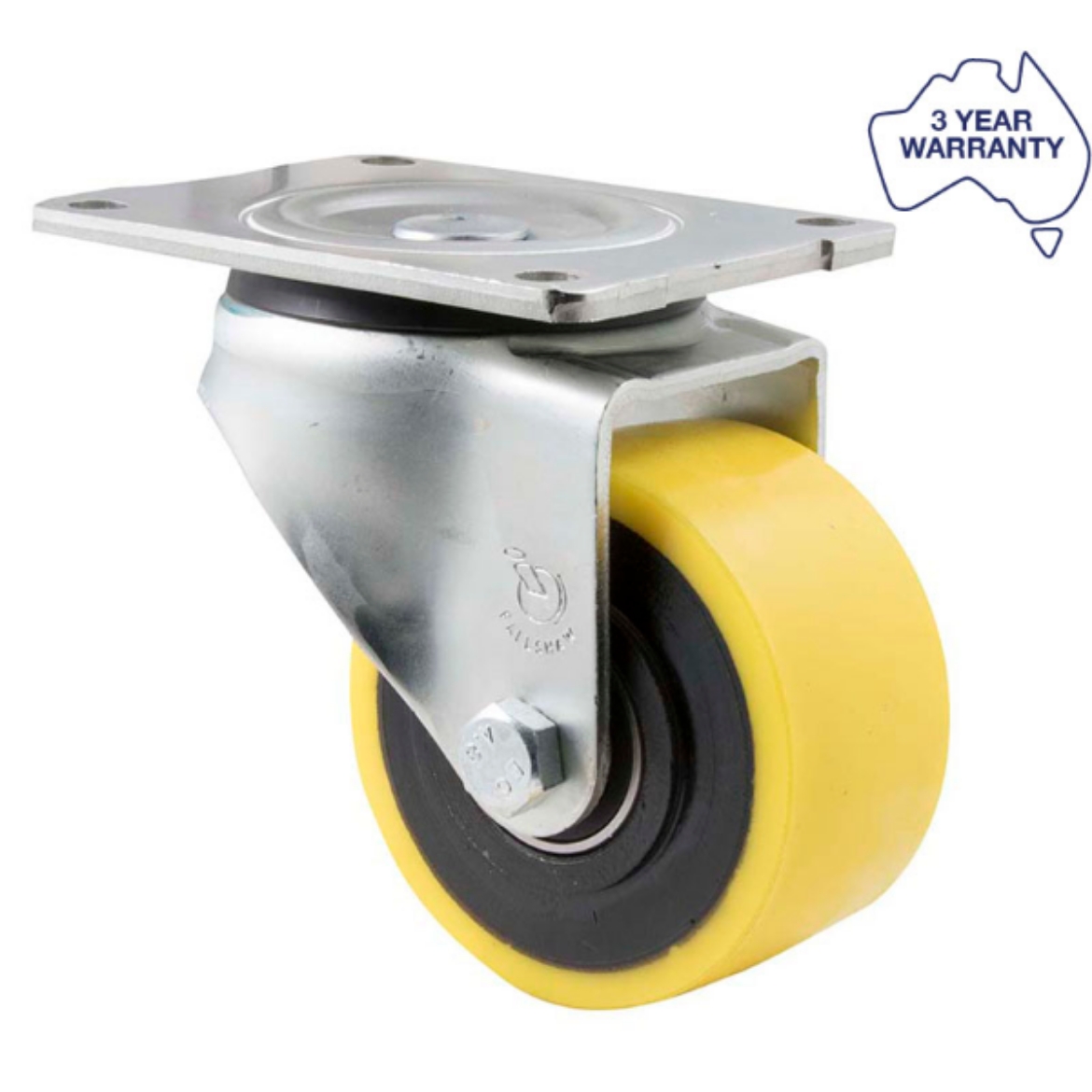 Picture of Castor, 102mm x 50mm PU on Cast Iron Wheel, Swivel, 350kg rated