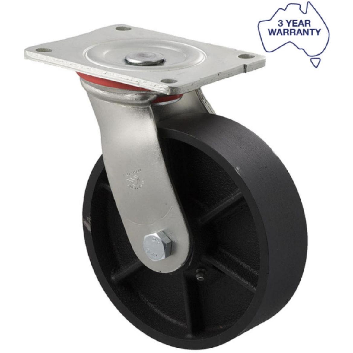 Picture of Castor, 150mm x 50mm Cast Iron Wheel, Swivel, 500kg rated
