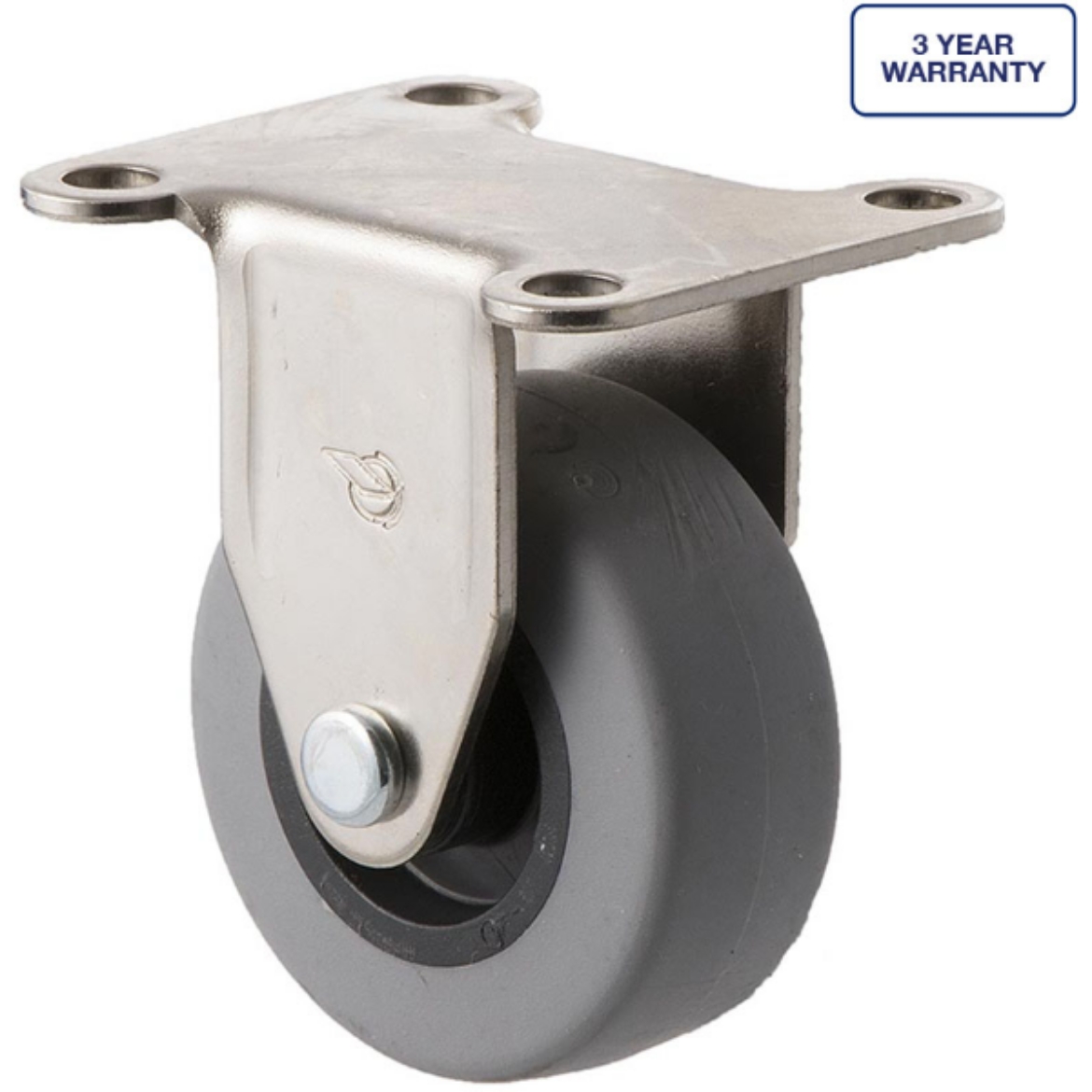 Picture of Castor, 50mm x 20mm Grey TPE Wheel, Fixed, 30kg rated