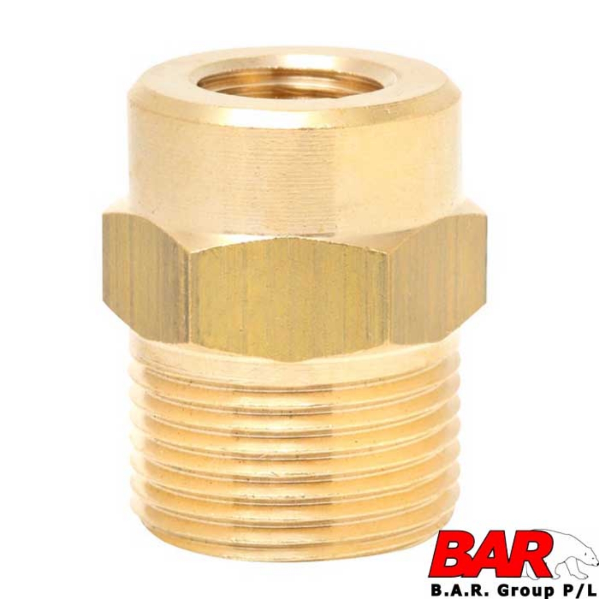 Picture of Adaptor, M22 Male X 1/4 BSP Female, suits 14mm Pin