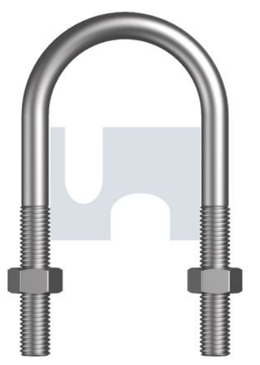 Picture of U-Bolt, 100NB, M12 x 165mm x 114mm ID, HDG