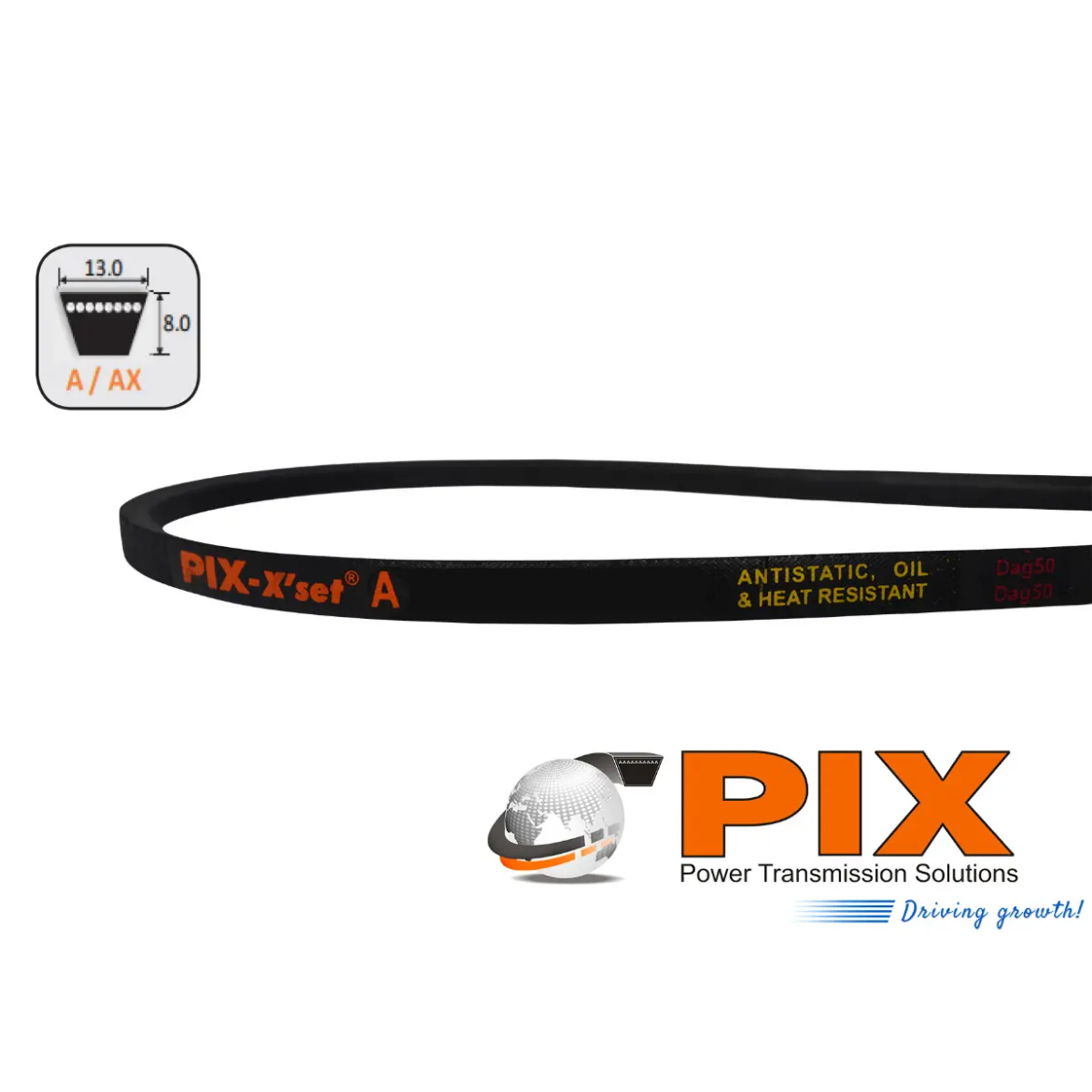 Picture of Vee Belt PIX A154 / 3942mm Pitch / 3962mm Outside