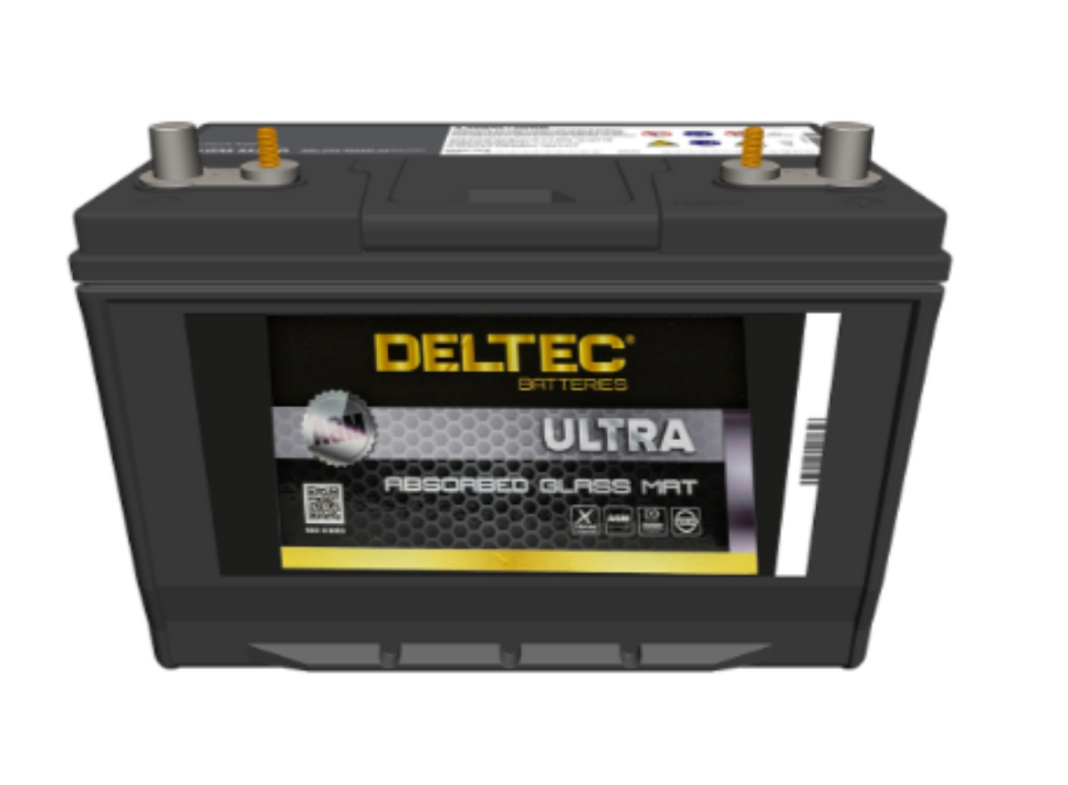 Picture of Deltec D31 12V 100Ah AGM Battery, Dual Post, Under Bonnet Rated, 100AH