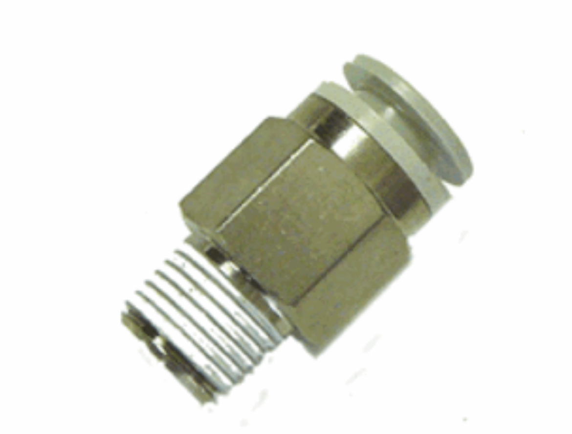 Picture of Male Connector, Nylon/Brass Push Fit, 12mm x 1/4" BSP