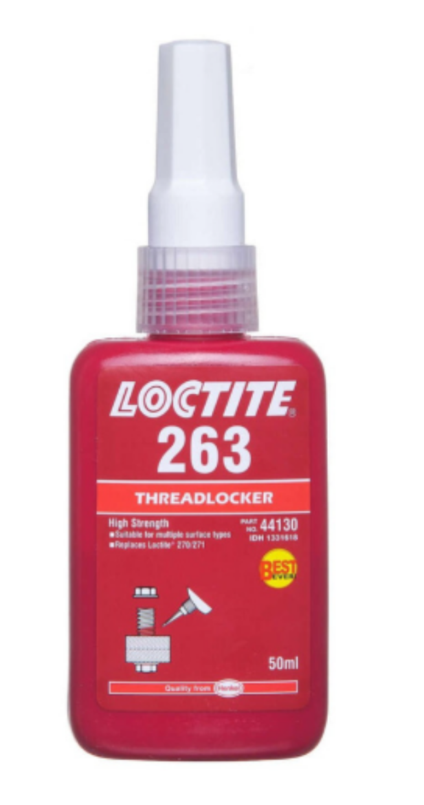 Picture of Loctite 263 Threadlocker - High Strength - Red - 50ml Bottle