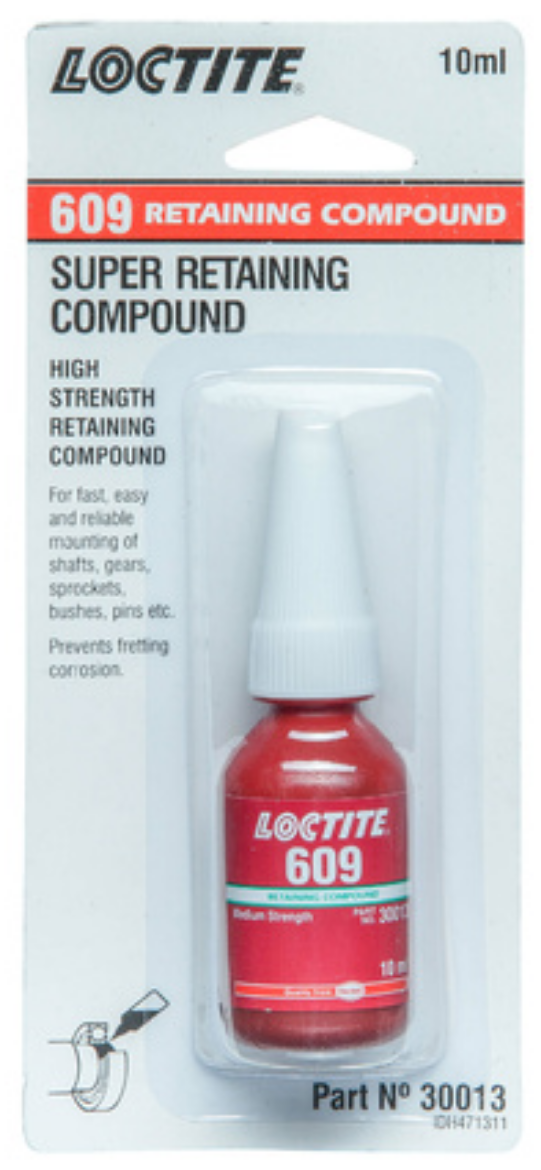 Picture of Loctite 609 Retaining Compound - Medium/High Strength - 10ml Bottle