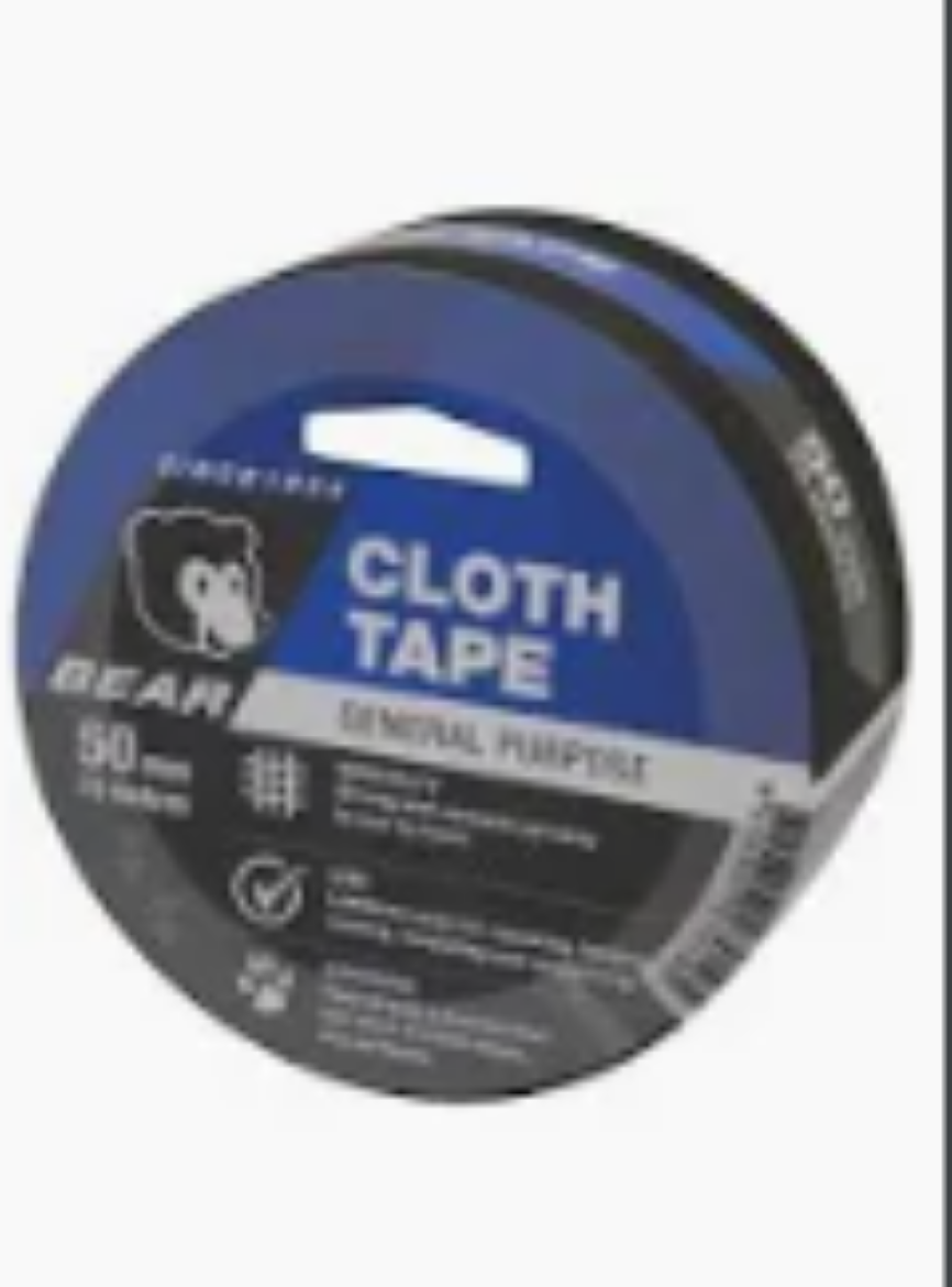 Picture of Tape, Cloth, 50mm x 25m - Bear (Black)