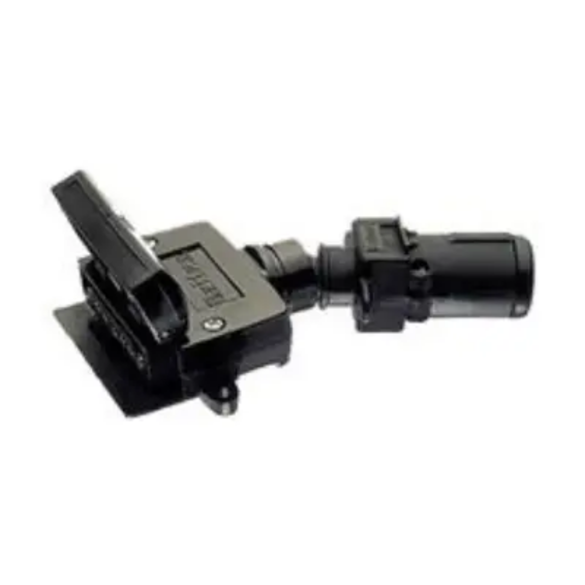 Picture of Trailer Wiring Adapter with 7 Pin Small Round Plug to 7 Pin Flat Socket