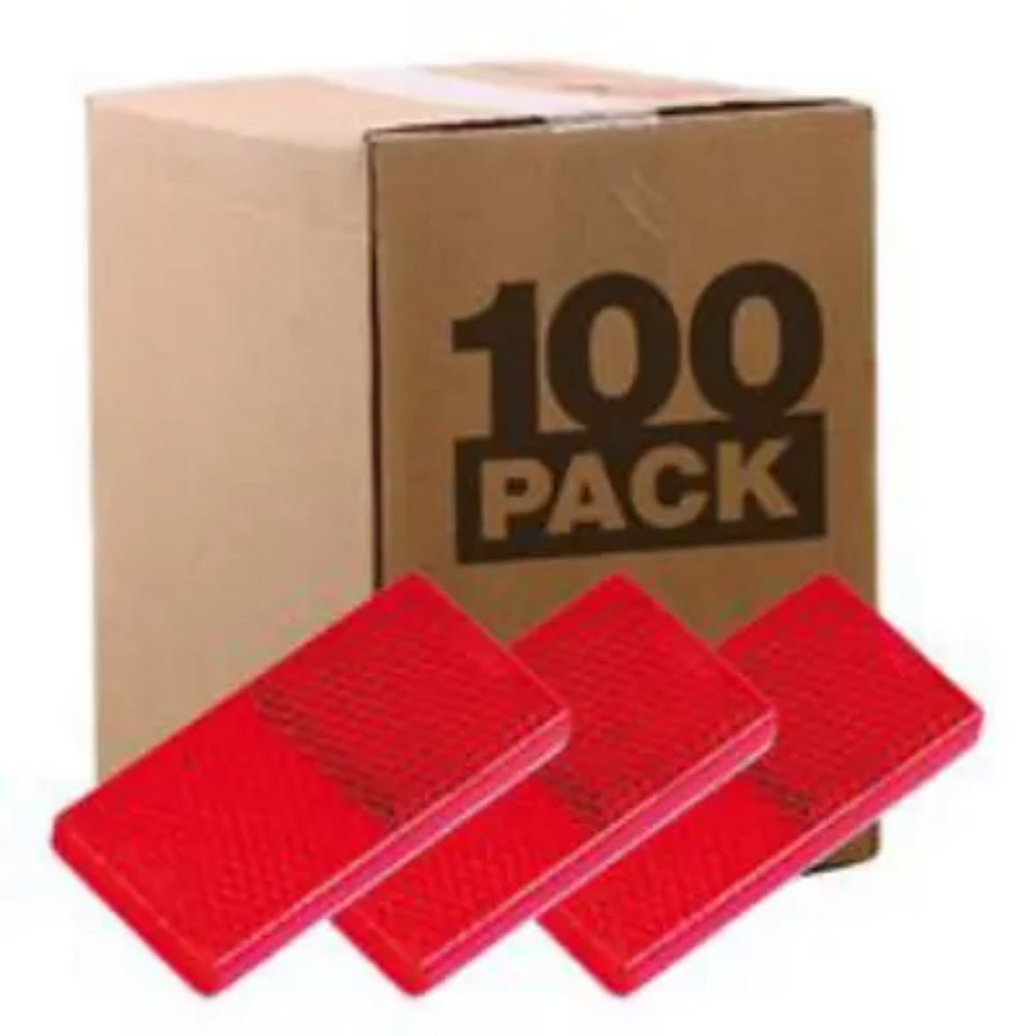 Picture of Reflector Adhesive Red Rect 65 x 30 x 8mm