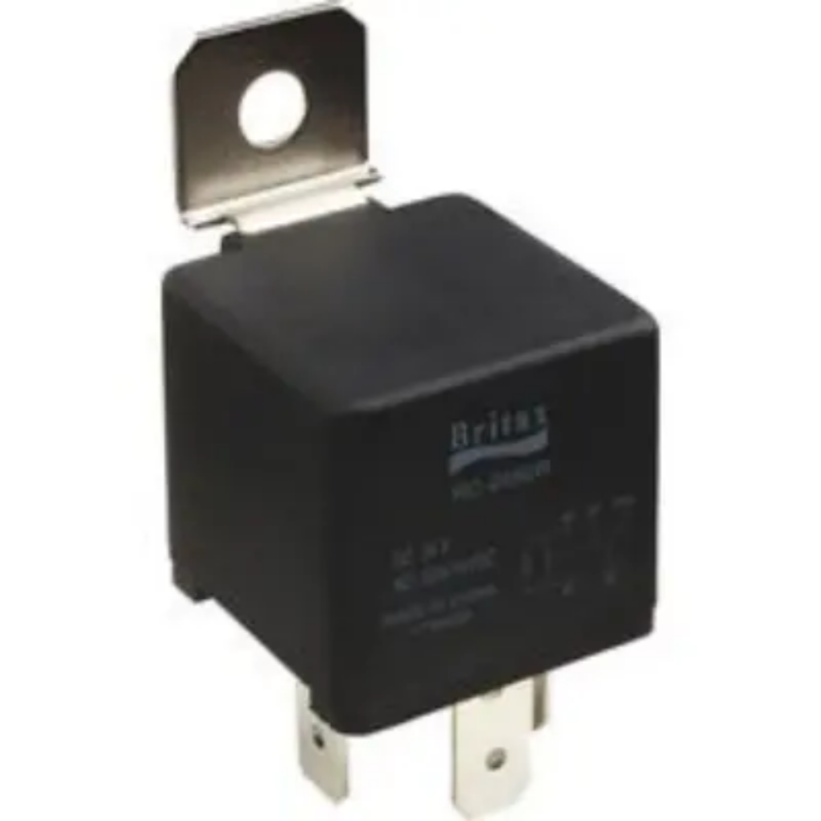 Picture of Relay Mini 24V 40A 4 Pin NO Contacts Resistor Protected 9.5mm Terminals 30, 87