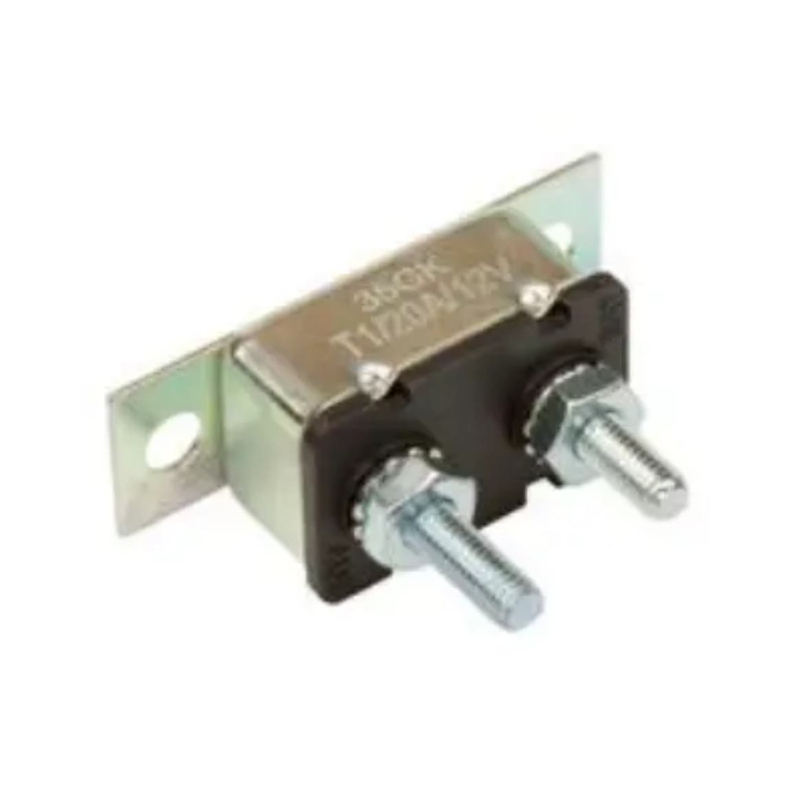 Picture of Circuit Breaker Metal 12V 20A Automatic Reset Type I Straight Bracket