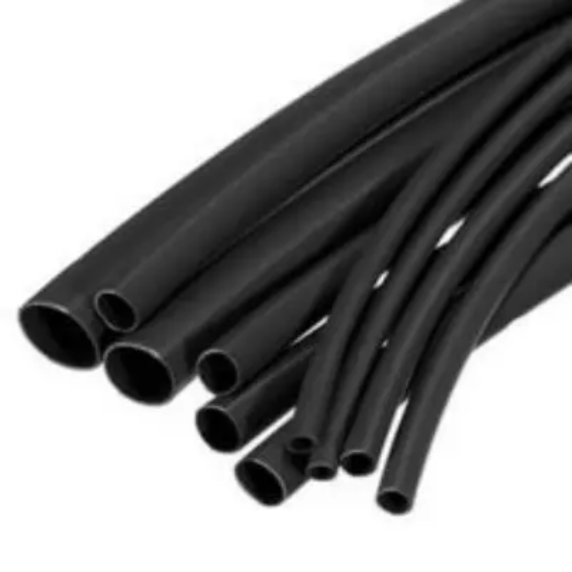 Picture of Heat Shrink Dual Wall 12mm Black Adhesive Lined 1.2m Length 3:1 Shrink Ratio