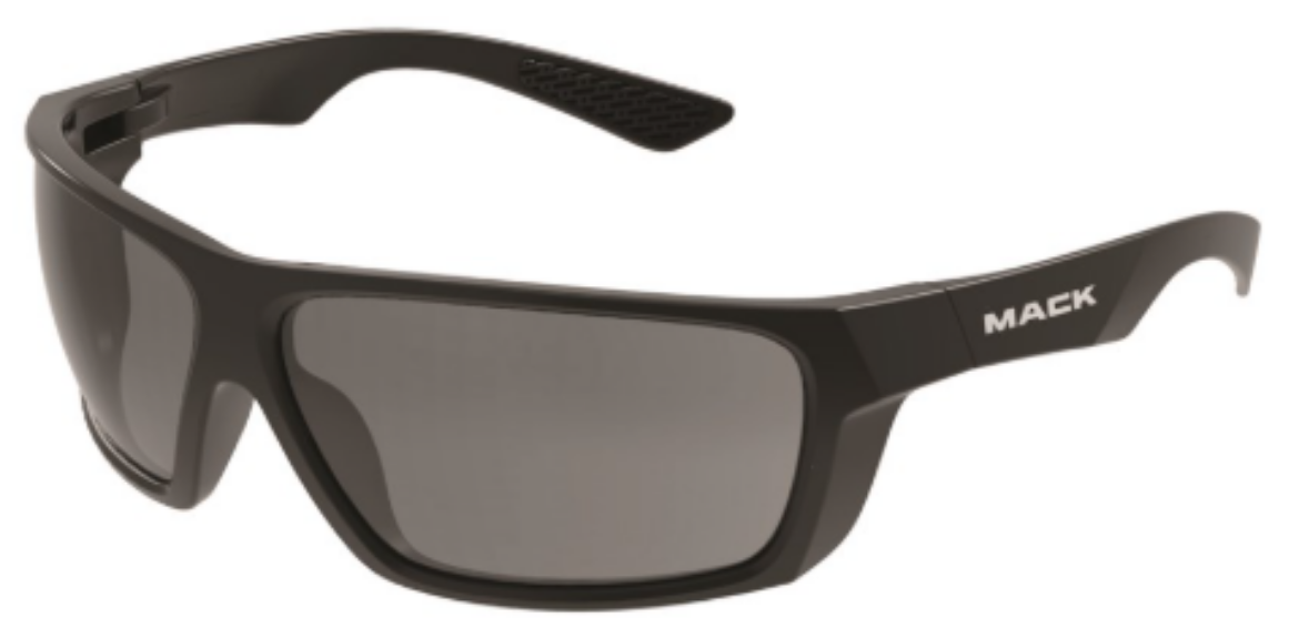 Picture of Mack Monterey Safety Glasses, Polarised smoke (matt black frame), Anti-scratch/Anti-glare