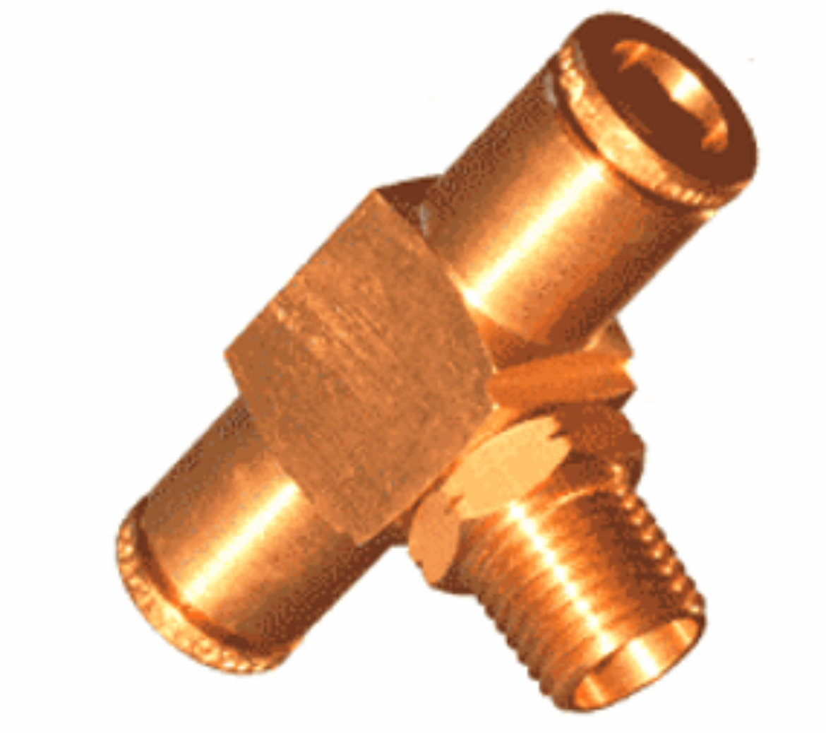 Picture of Branch Tee, A/B Quick Fit, 1/2" x 3/8" NPT, Swivel