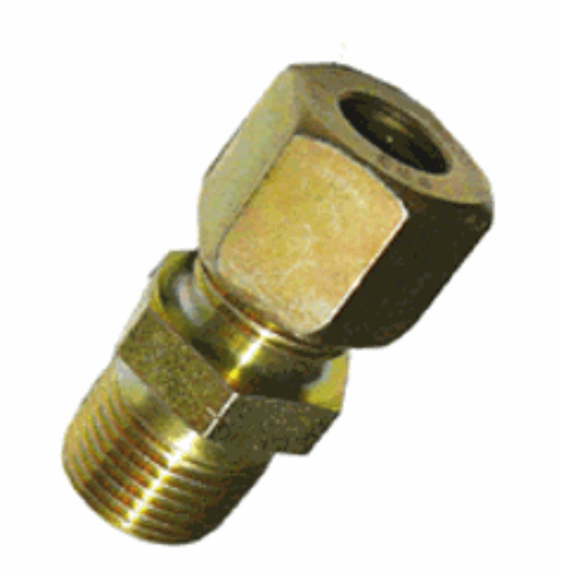 Picture of Male Connector, A/B Compression, 12mm x 1/2" NPT, Steel