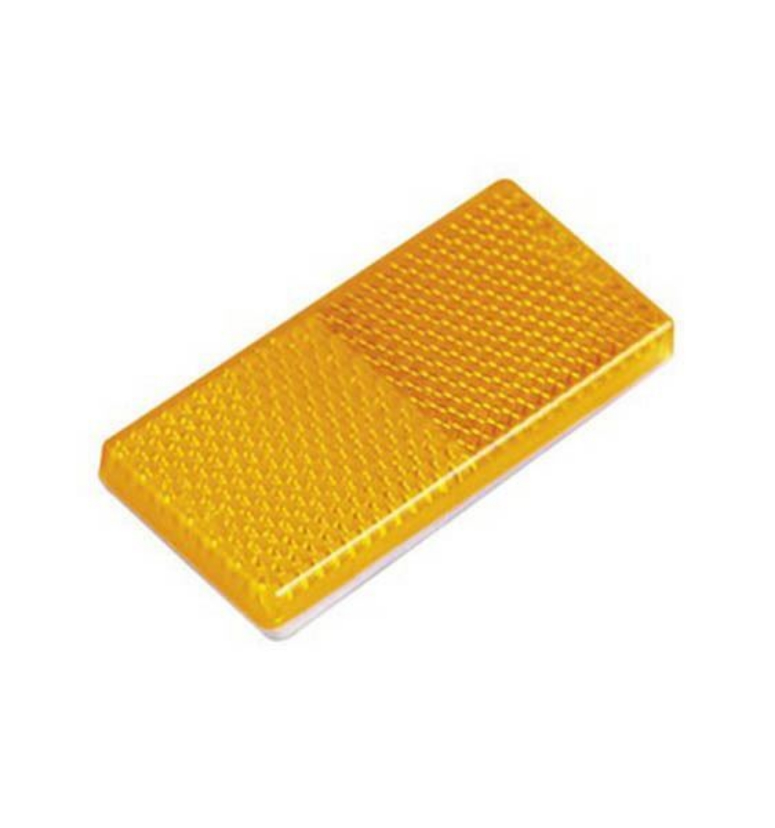 Picture of Reflector Amber Rect. BR61 Series 88 X 35 X 9mm Self Adhesive Twin Pack