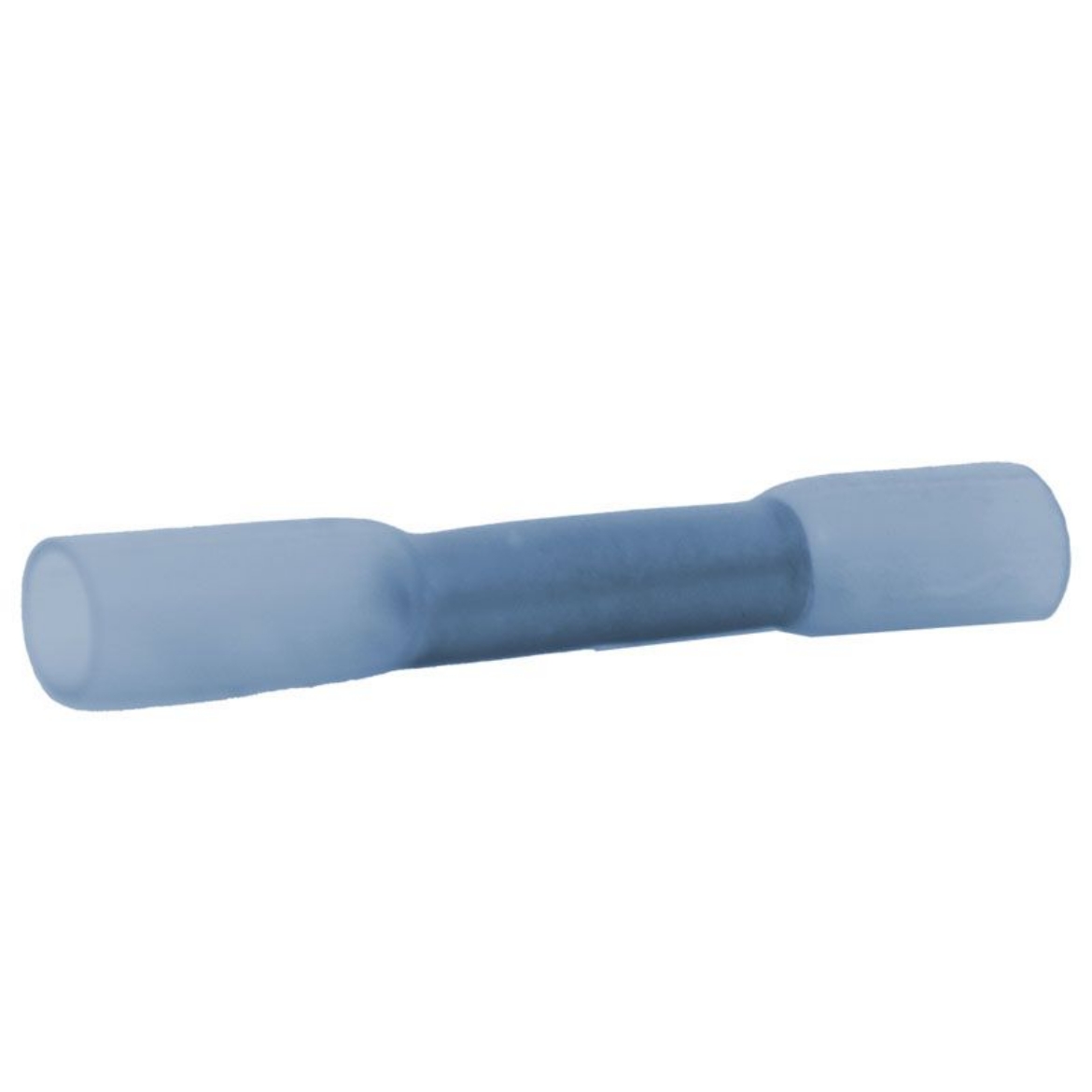 Picture of Crimp Terminal, Butt Joiner, Blue Heat Shrink, 4mm, Pkt.50