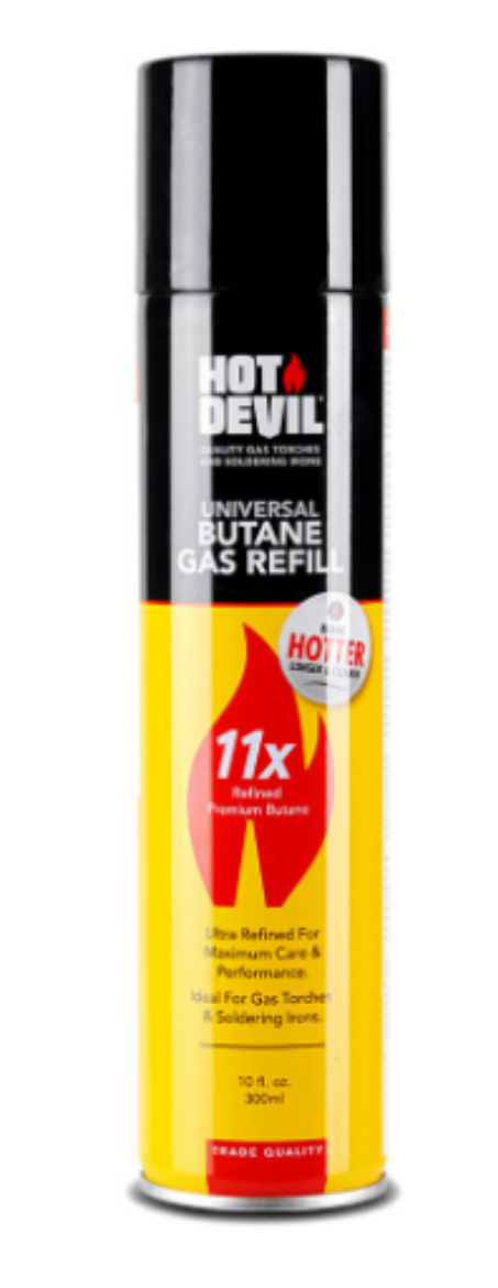Picture of Purified 11X Butane Gas, 300ml, Hot Devil