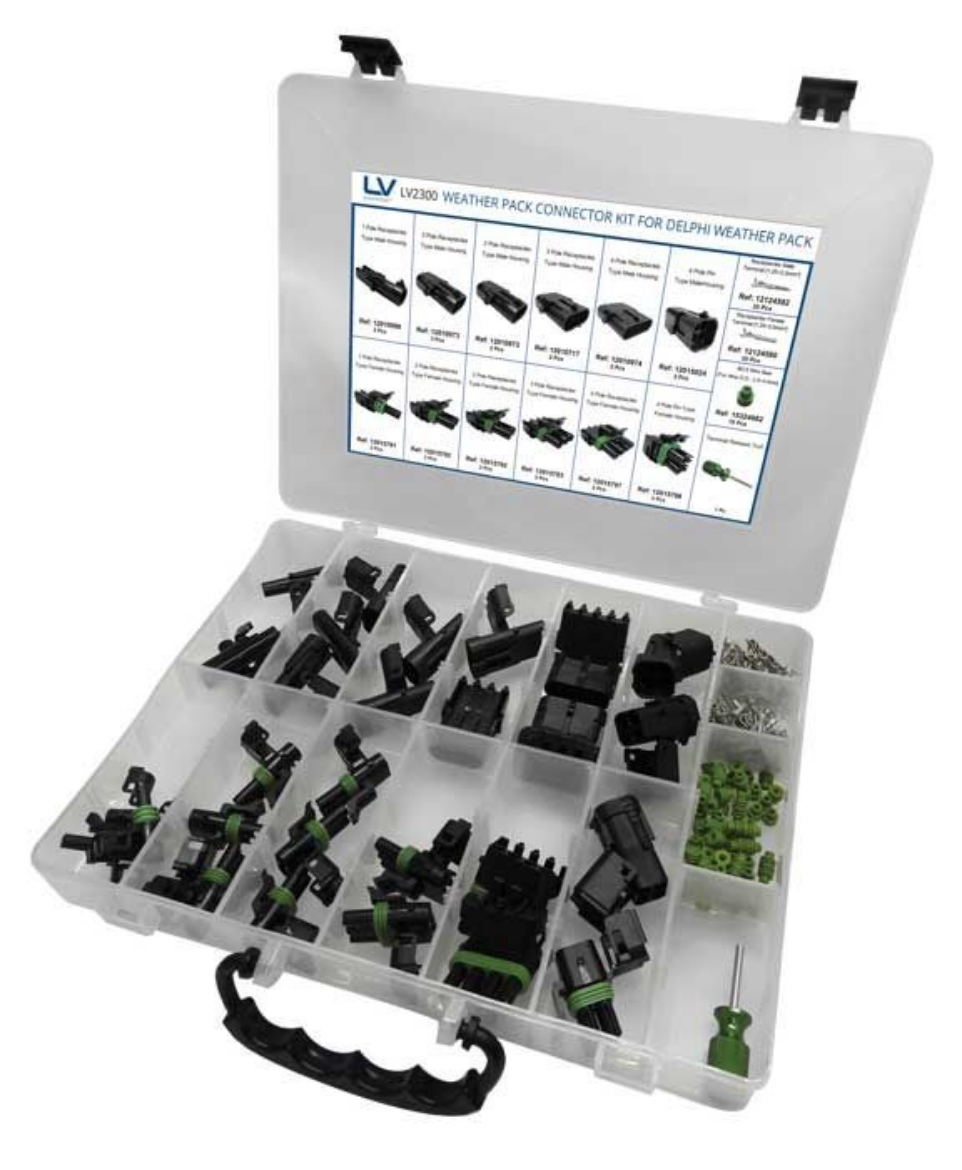 Picture of Weather Pack Connector Kit 169 Pcs c/w Terminal Release Tool